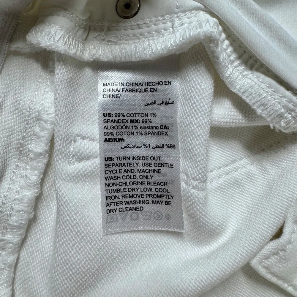 Soma Womens White Denim Skinny Jeans Size Small Stretch 5-Pocket Slim Fit Pants